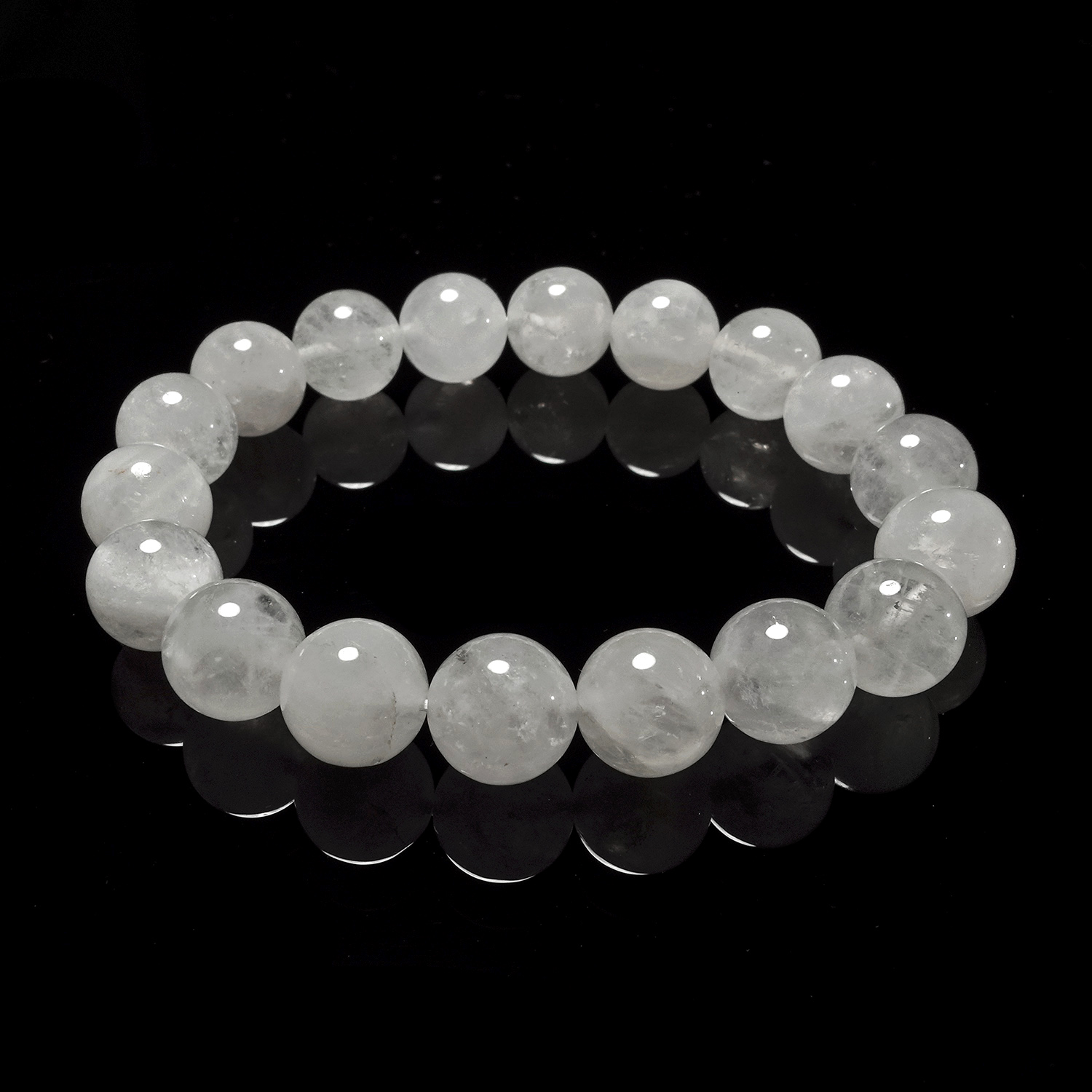 白色光阿賽斯特萊手串 (256-9) 10mm